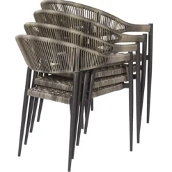 Central Park Tuinstoel Collioure Aluminiuim/Wicker 60X56,5X78Cm-Brico Sale