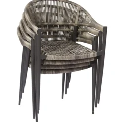 Central Park Tuinstoel Collioure Aluminiuim/Wicker 60X56,5X78Cm-Brico Sale