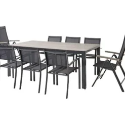 Central Park Tuinstoel Dafne Verstelbaar Aluminium Textileen Antraciet-Brico New