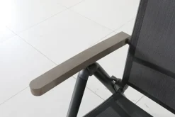 Central Park Tuinstoel Dafne Verstelbaar Aluminium Textileen Antraciet-Brico New