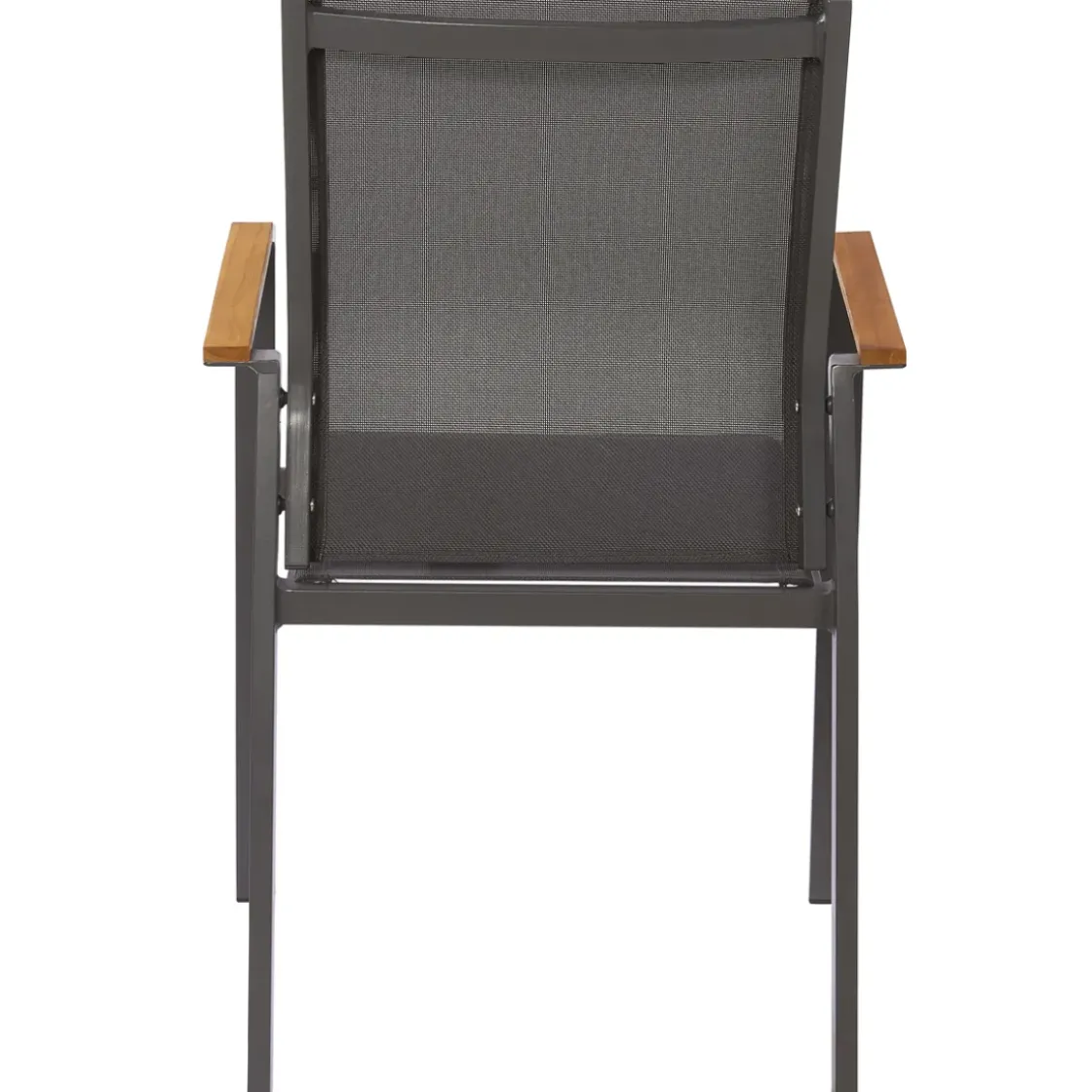 Central Park Tuinstoel Limoux Stapelbaar Antraciet Textileen/Teakhout-Brico Clearance