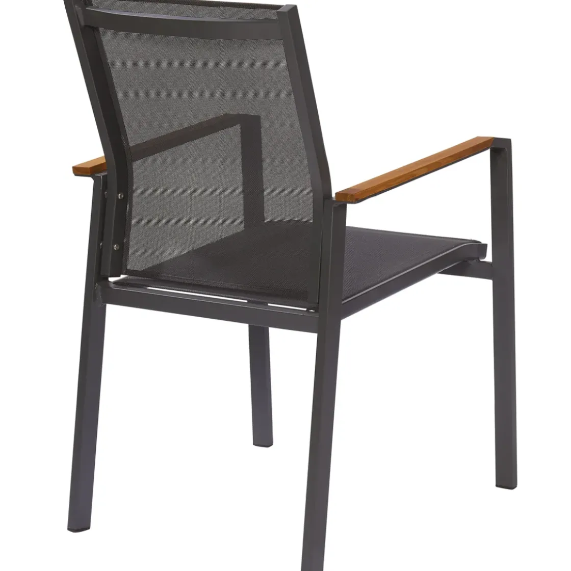 Central Park Tuinstoel Limoux Stapelbaar Antraciet Textileen/Teakhout-Brico Clearance