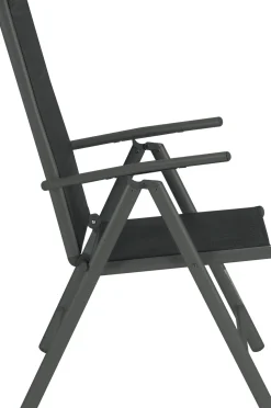 Central Park Tuinstoel Palma Verstelbaar Antraciet/Zwart-Brico Online