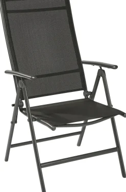 Central Park Tuinstoel Palma Verstelbaar Antraciet/Zwart-Brico Online