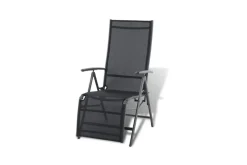 Central Park Tuinstoel Palma Verstelbaar Aluminium/Textileen Antraciet-Brico Sale