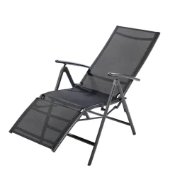 Central Park Tuinstoel Palma Verstelbaar Aluminium/Textileen Antraciet-Brico Sale