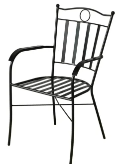 Central Park Tuinstoel Ramira Staal Zwart-Brico