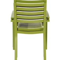 Central Park Tuinstoel Stapelbaar Aluminium Olijfgroen 61,5X57,5X85,5Cm-Brico Discount