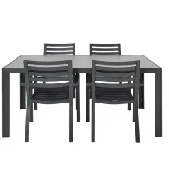 Central Park Tuinstoel Vina Aluminium Antraciet-Brico Online