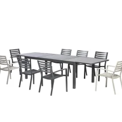 Central Park Tuinstoel Vina Aluminium Antraciet-Brico Online