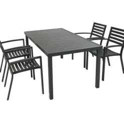 Central Park Tuinstoel Vina Aluminium Antraciet-Brico Online