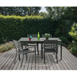 Central Park Tuinstoel Vina Aluminium Antraciet-Brico Online