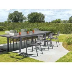 Central Park Tuinstoel Vina Aluminium Antraciet-Brico Online