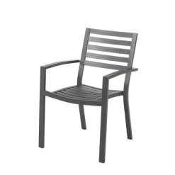 Central Park Tuinstoel Vina Aluminium Antraciet-Brico Online