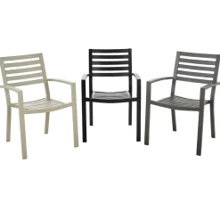 Central Park Tuinstoel Vina Aluminium Antraciet-Brico Online