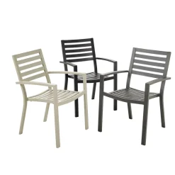 Central Park Tuinstoel Vina Aluminium Antraciet-Brico Online