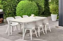 Central Park Tuintafel Ciotat Keramiek Glas/Aluminium Verstelbare Poten 205X100X75Cm-Brico New