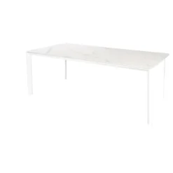 Central Park Tuintafel Ciotat Keramiek Glas/Aluminium Verstelbare Poten 205X100X75Cm-Brico New