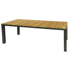 Central Park Tuintafel Limoux Teakhout/Aluminium 215X100Cm-Brico Hot