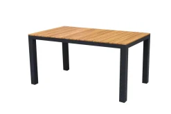 Central Park Tuintafel Teak/Aluminium 152X90Cm-Brico Outlet
