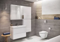 Brico Cersanit Hangtoilet Moduo Wit | Soft-Close & Quick Release Toiletzitting | Randloos Toiletpot