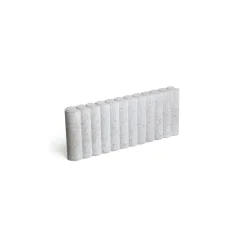 Coeck Palissade Boordsteen Rond Grijs 50X20X6Cm-Brico Discount