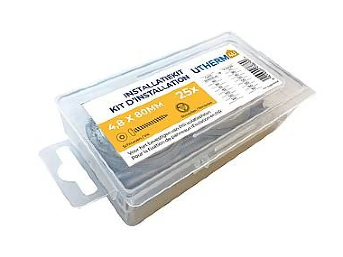Brico Coeck Utherm4U Schroeven En Rondellen 4,8X120Mm 25 Stuks/Blister Hot