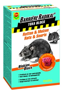 Compo Anti-Muizen En Ratten Blokjes Barriere Radikal Toxa 300G-Brico Discount
