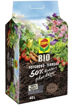 Compo Bio Potgrond Ca. 50% Lichter 40L-Brico
