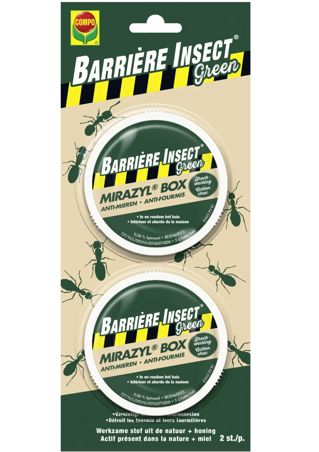 Compo Mierenlokdoos Mirazyl Box 2 Stuks-Brico Outlet