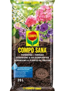Compo Potgrond Voor Geraniums En Balkonplanten Sana 20L-Brico Best