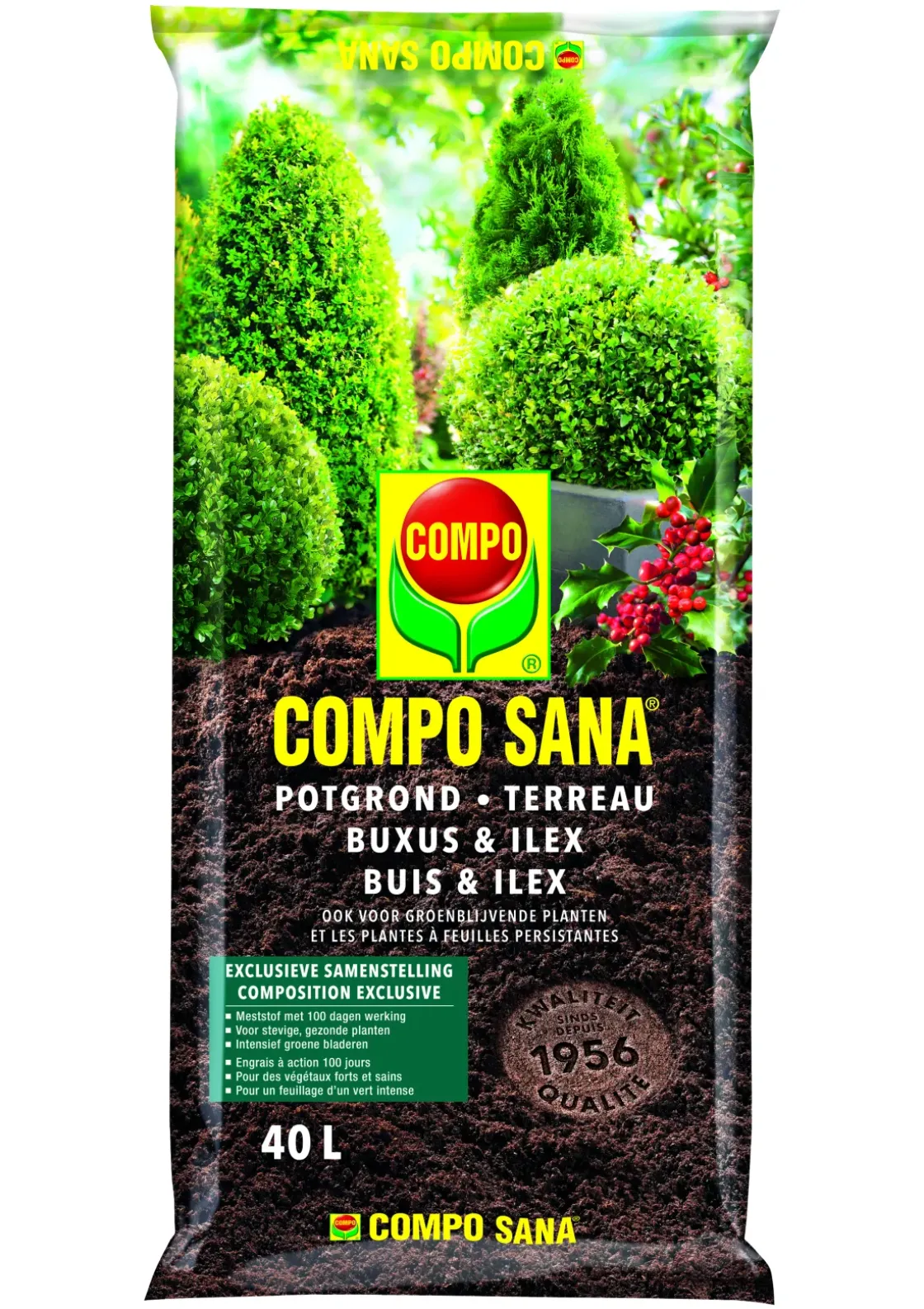 Compo Sana Potgrond Buxus En Ilex 40L-Brico Sale