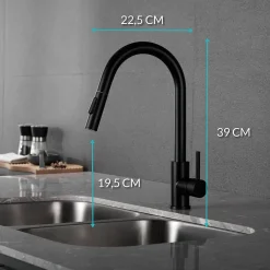 Brico Croom Keukenkraan Nymex - Uittrekbare Uitloop Best