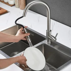 Brico Croom Keukenkraan Nymex - Uittrekbare Uitloop