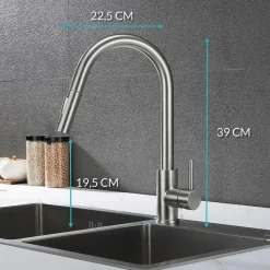 Brico Croom Keukenkraan Nymex - Uittrekbare Uitloop