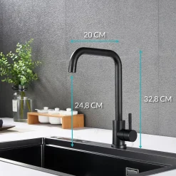 Brico Croom Keukenmengkraan Slyvex Mat Zwart Outlet