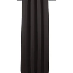 Decomode Gordijn 'Charlotte' Verduisterend Zwart Haakjes 140 X 280 Cm-Brico New