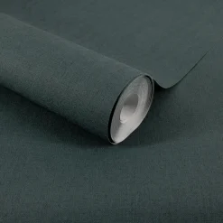 Decomode Vliesbehang Basic Textile Groen-Brico Outlet