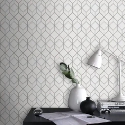 Decomode Vliesbehang Myrtle Wit-Brico Hot