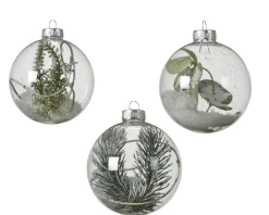 Brico Decoris Kerstbal Sneeuw Glas O8Cm Diversen