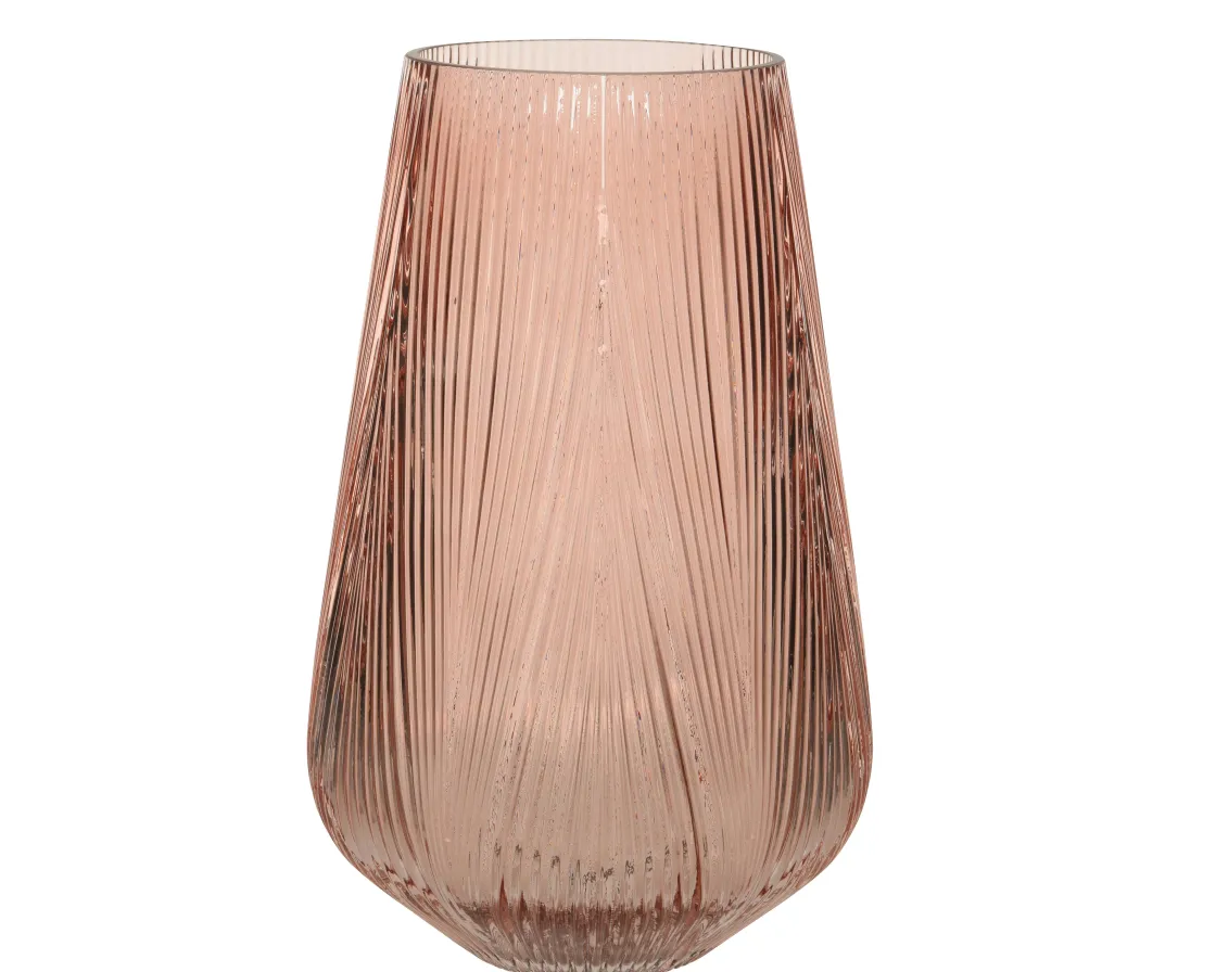 Brico Decoris Vaas Glas 28Cm Roze Clearance