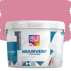 Decoverf Muurverf Licht Roze, 4L-Brico Discount