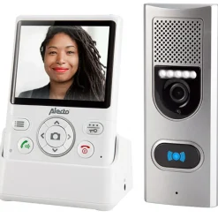 Deurintercom Met Camera En 3,5" Kleurendisplay Wit-Zilver-Brico Best