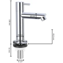 Brico Differnz Fonteinkraan Mix&Match Recht Chroom Sale