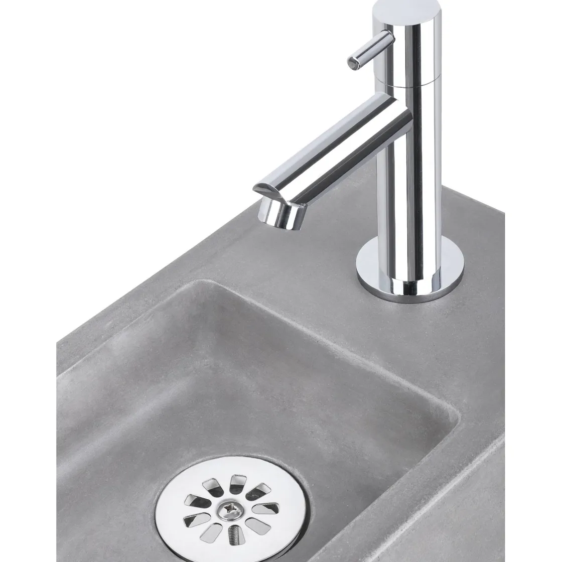 Brico Differnz Fonteinkraan Mix&Match Recht Chroom Sale