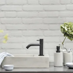 Brico Differnz Fonteinkraan Mix&Match Gebogen Zwart Mat Clearance