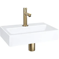 Brico Differnz Fonteinset Mix&Match Flat Keramiek Recht Mat Goud Hot