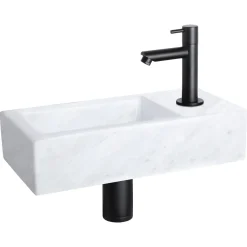 Brico Differnz Fonteinset Mix&Match Marmer Recht Mat Zwart Hot