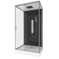 Brico Douchecabine Aurlane Trendy Style Rechthoekig Omkeerbaar Met Hydromassage 110X80Cm