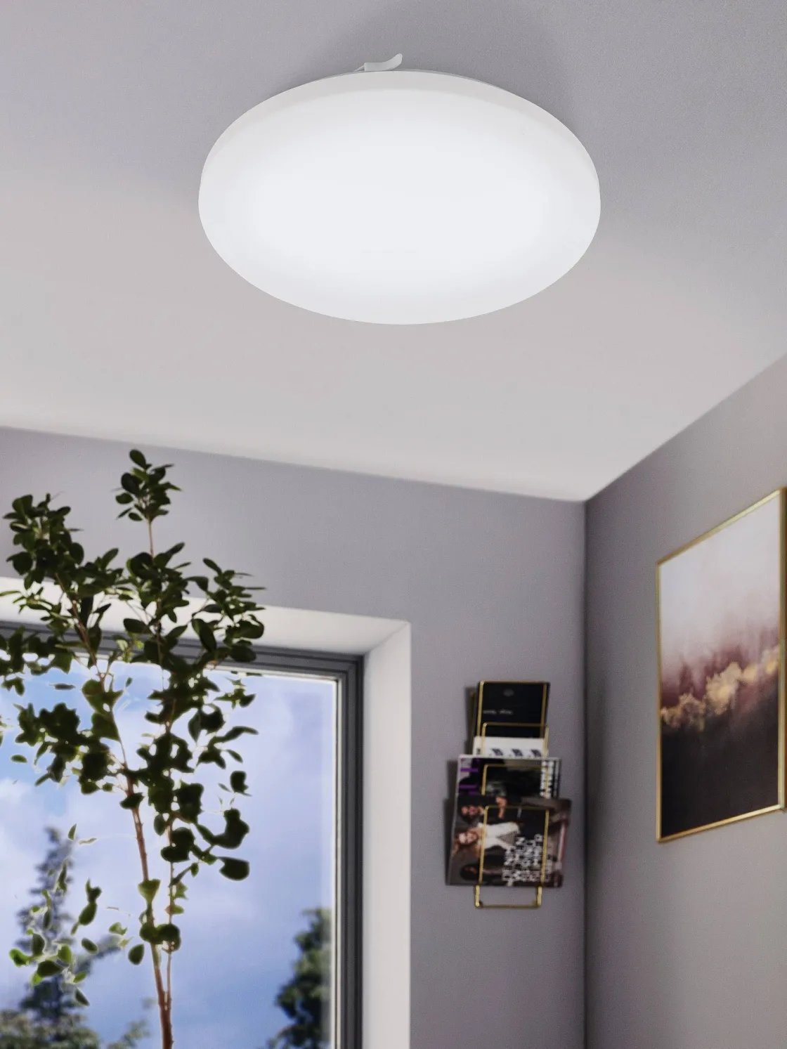 Brico Eglo Plafondlamp Led Frania Wit 33Cm 17,3W New